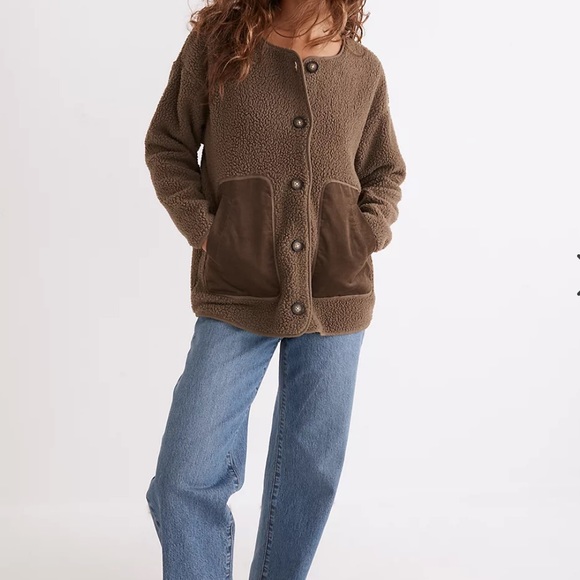 Madewell (Re)sourced Fleece Cardigan Jacket - Picture 2 of 5